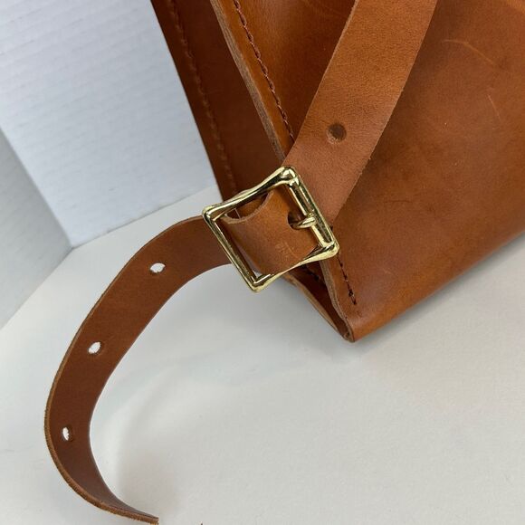 Mifland Standard Rucksack USA Made Full Leather Backpack Tan Oil Copper Bag - Picture 10 of 13